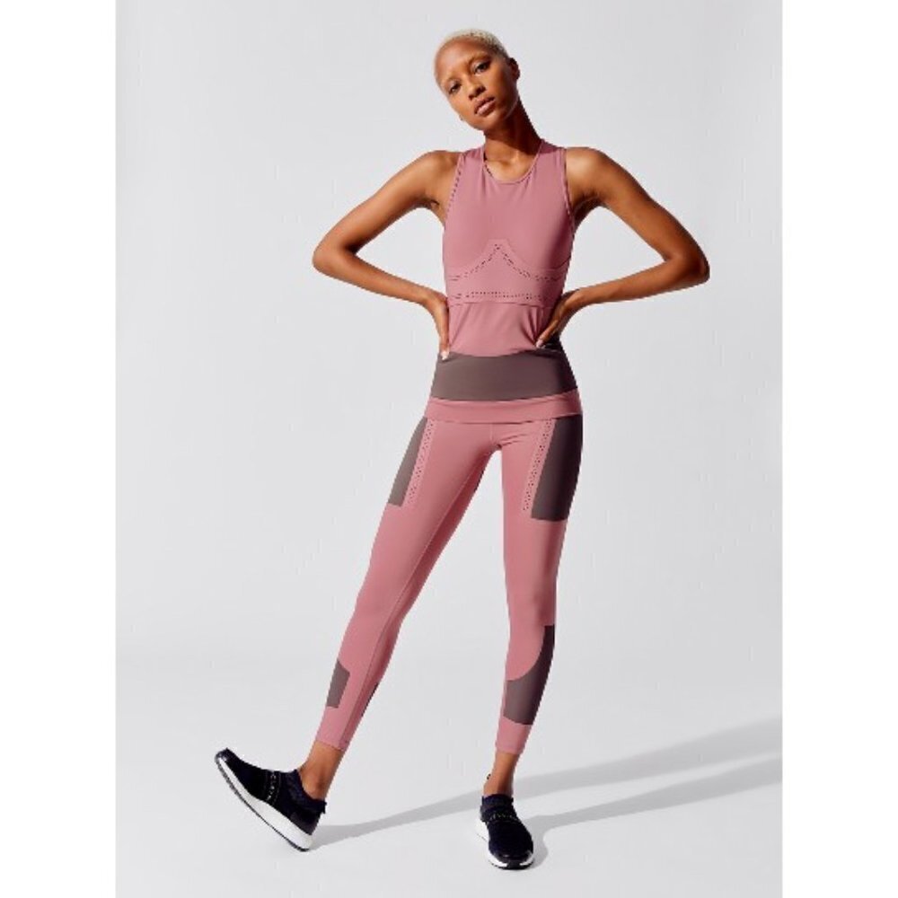Adidas by Stella McCartney Rose and Charcoal Tank Top - Picture 11 of 16